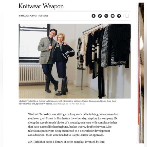 RARE 100% Cashmere Spencer Vladimir Multi-Color Hand-knit Turtleneck Sweater M/L - Picture 14 of 16